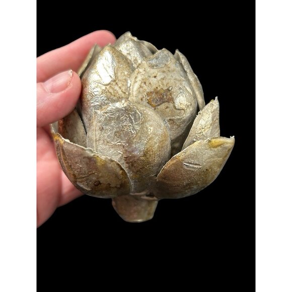 Vintage Faux Artichokes Antique Finish Farmhouse Kitchen Decor 5 Piece 4" - Picture 2 of 10